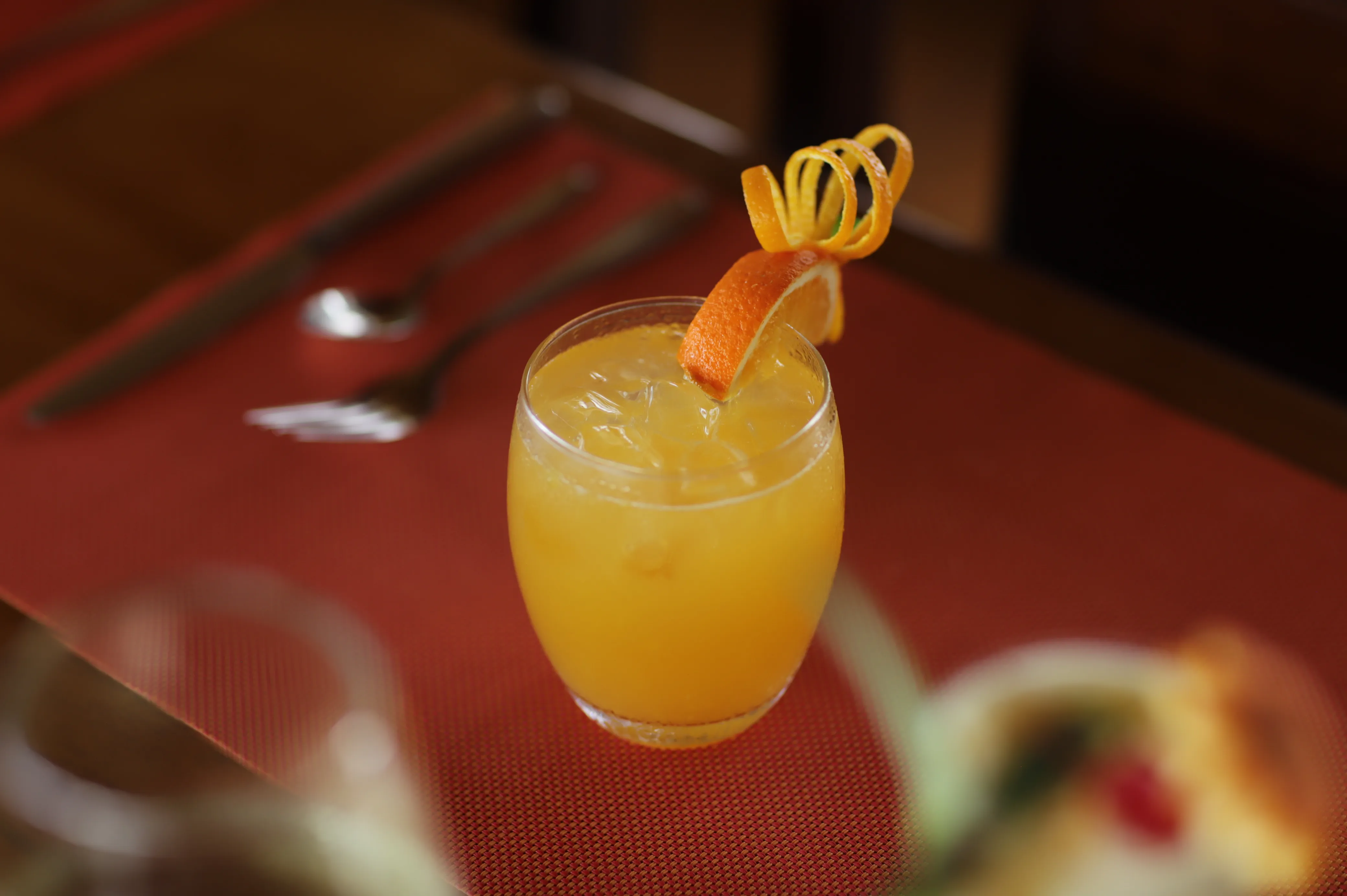 Tropical cocktails and refreshments with Lake Arenal views